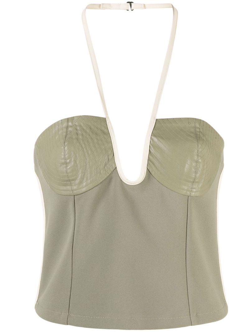 Green Nassia Halterneck Top