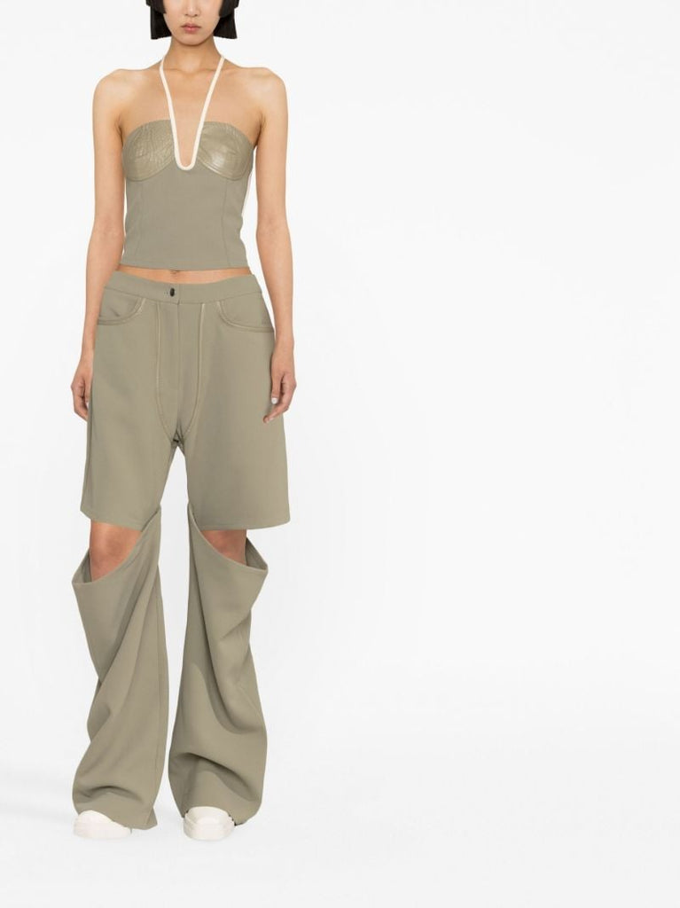 Green Nassia Halterneck Top