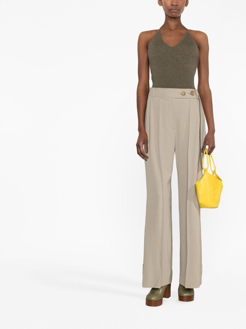 Green Nakita Wide-leg Trousers