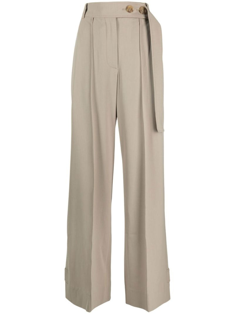 Green Nakita Wide-leg Trousers