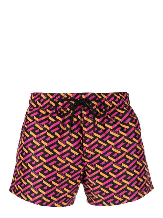 Black La Greca Swim Shorts