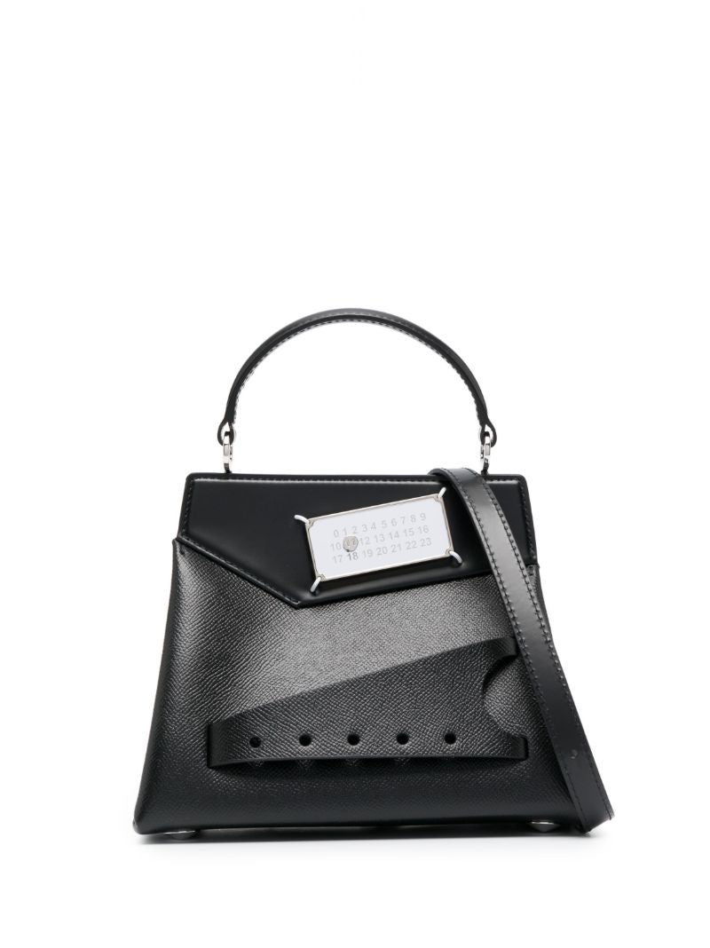 Black Snatched Small Top Handle Bag