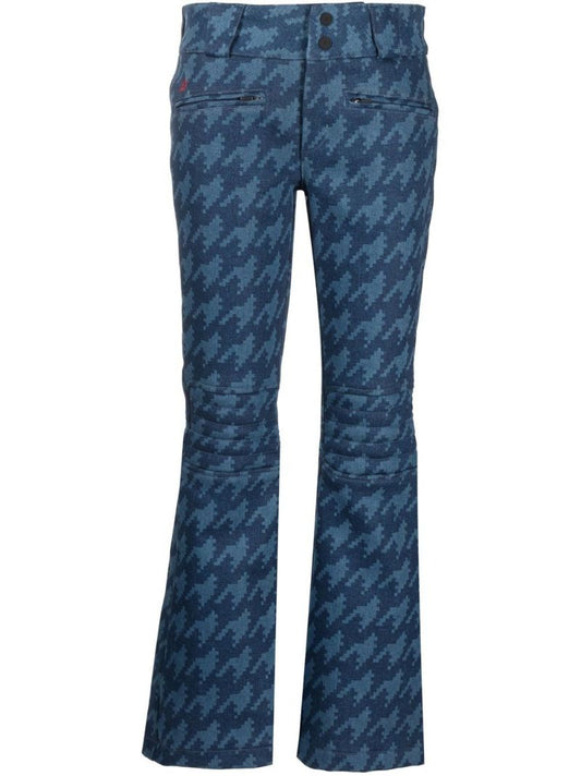Blue Auroral Denim Flare Ski Trousers