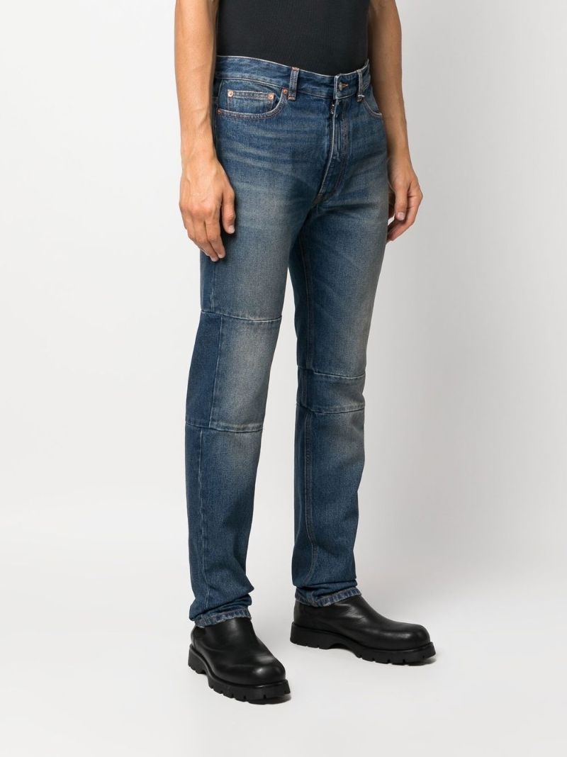 Blue Straight-leg Jeans