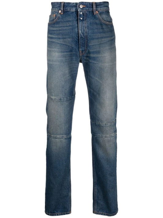 Blue Straight-leg Jeans