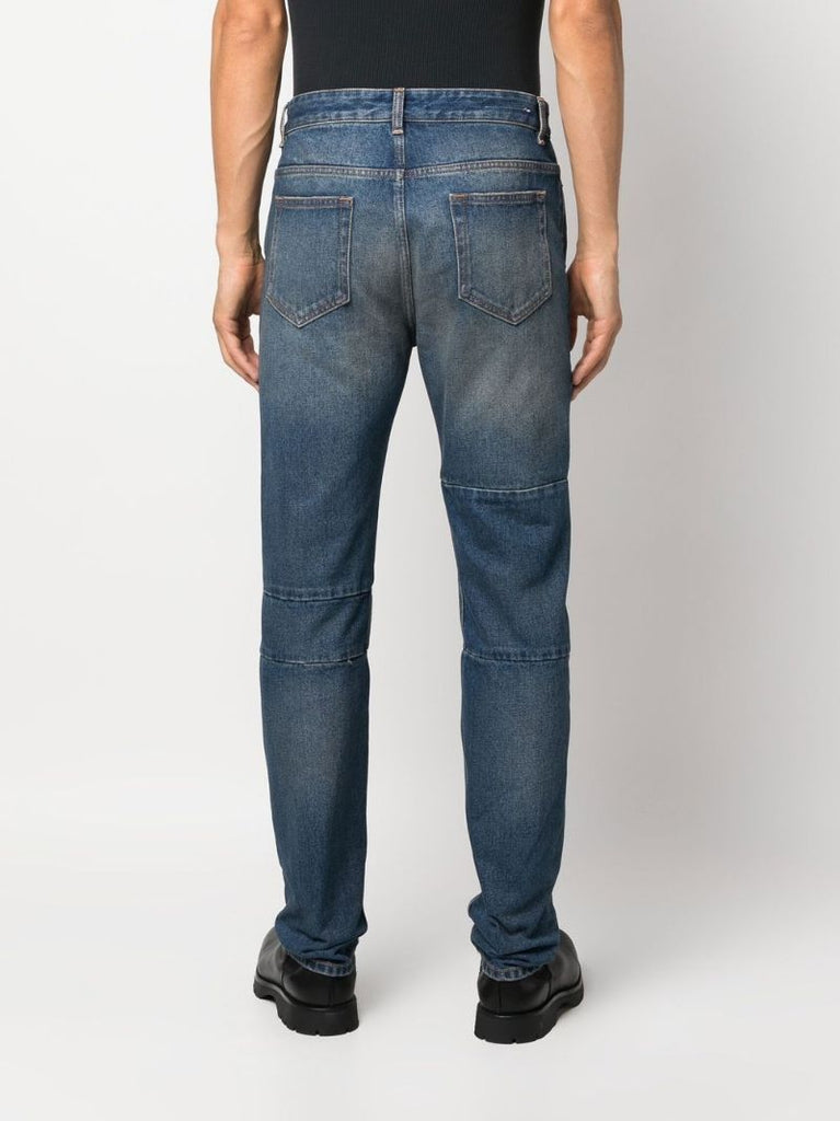 Blue Straight-leg Jeans