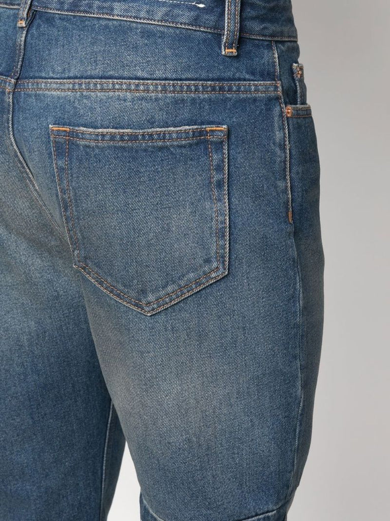 Blue Straight-leg Jeans
