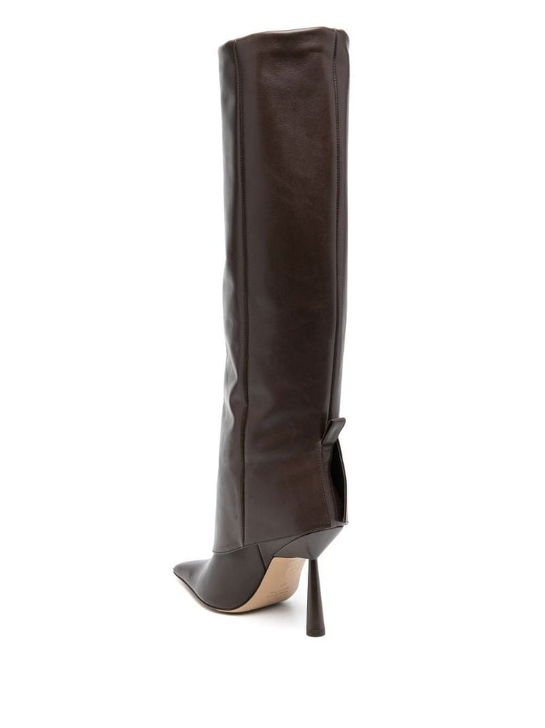 Brown 110 Leather Knee-high Boots