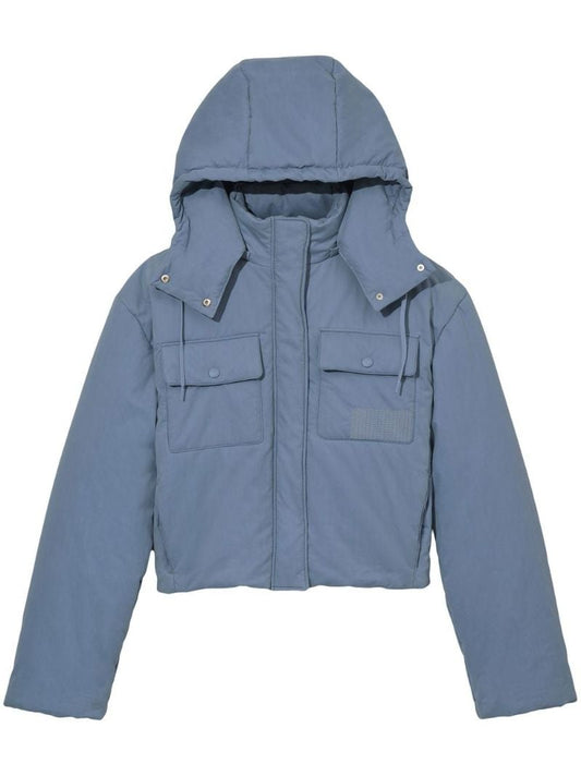 Blue Padded Cargo Jacket