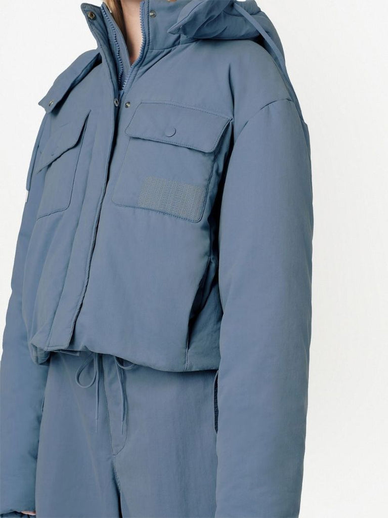 Blue Padded Cargo Jacket