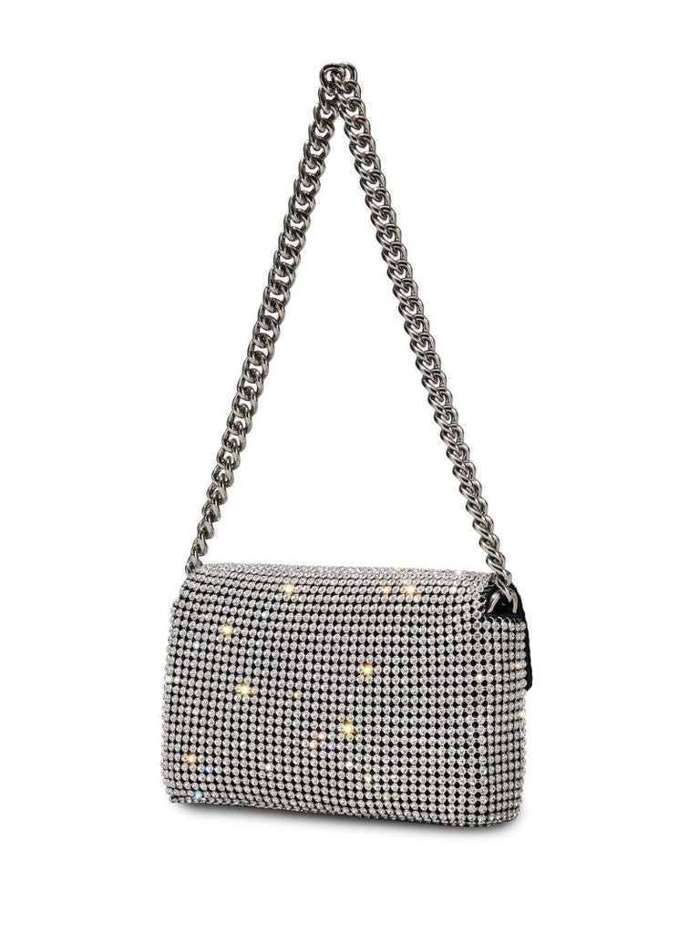 Silver the J Marc Crystal Shoulder Bag