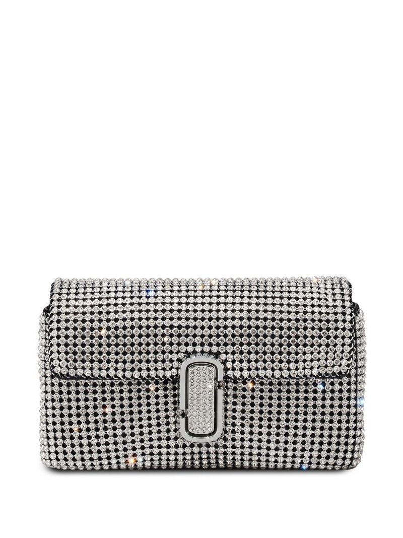 Silver the J Marc Crystal Shoulder Bag