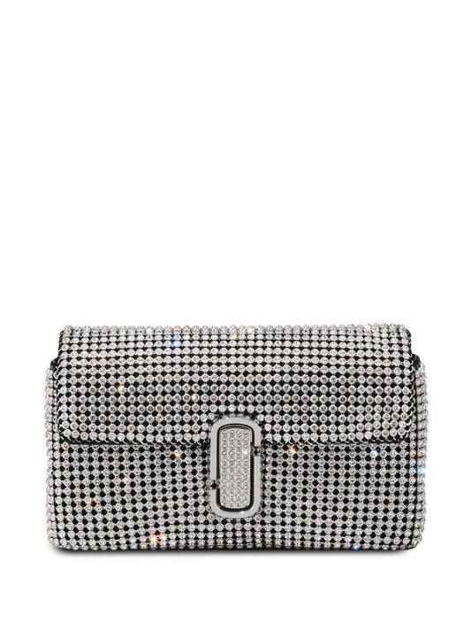 Silver the J Marc Crystal Shoulder Bag