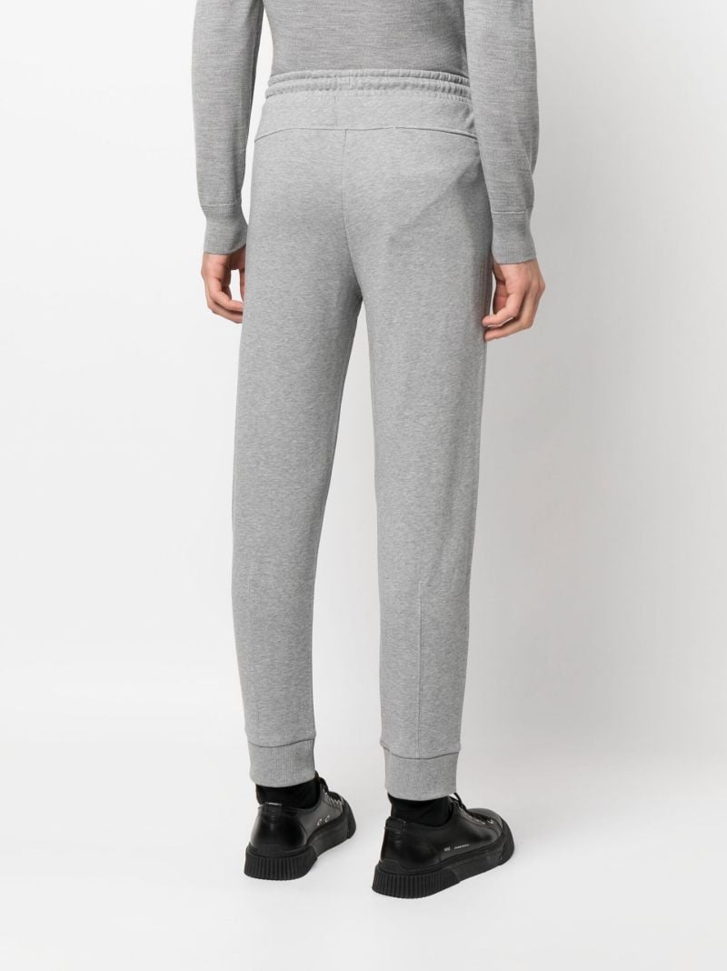 Grey Logo Embroidered Track Pants