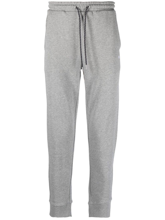 Grey Logo Embroidered Track Pants
