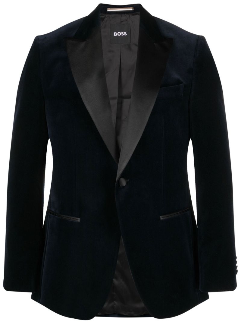 Black Velvet Tuxedo Jacket