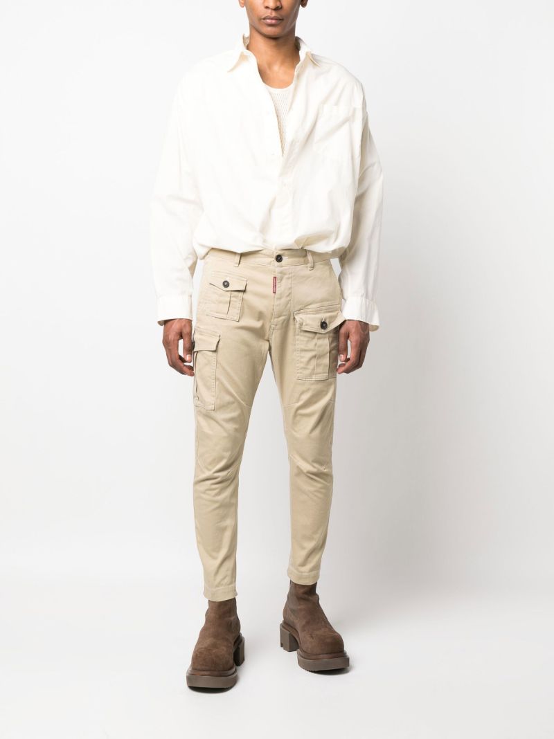 Neutral Cargo Chino Trousers