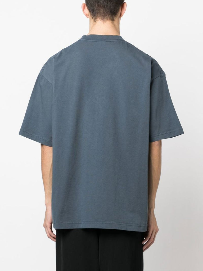 Blue Logo Print T-shirt