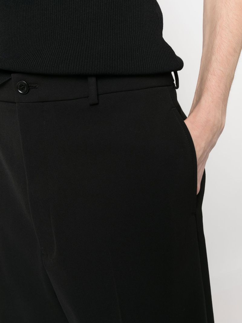 Black High Waist Tailored Trousers
