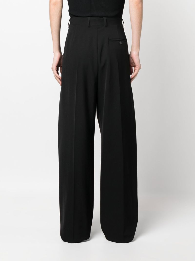 Black High Waist Tailored Trousers