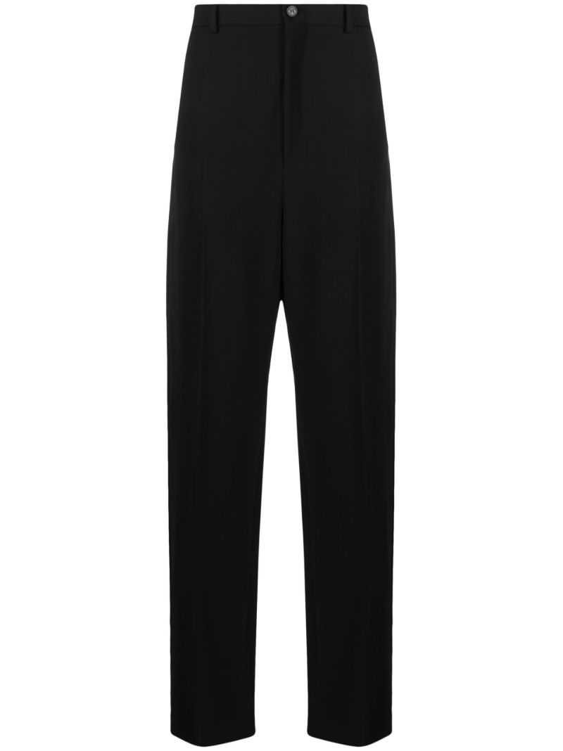 Black High Waist Tailored Trousers