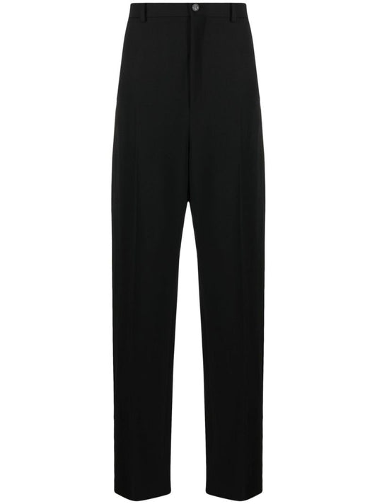 Black High Waist Tailored Trousers