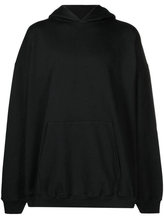 Black Embroidered Logo Hoodie