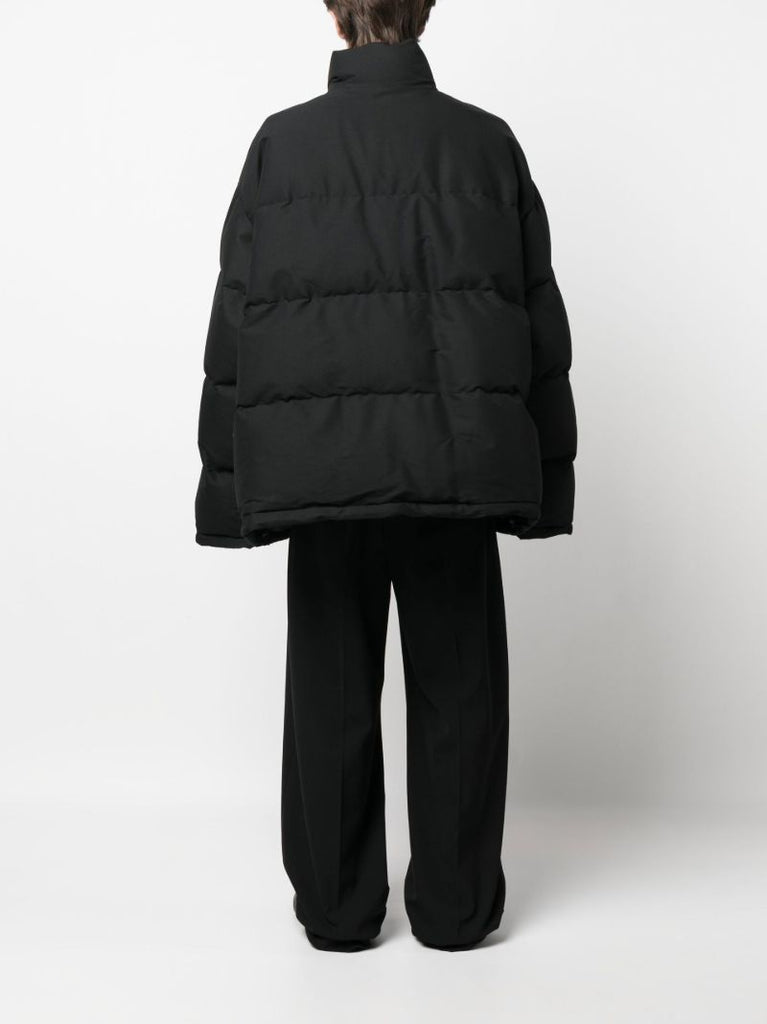 Black Zip-up Padded Jacket