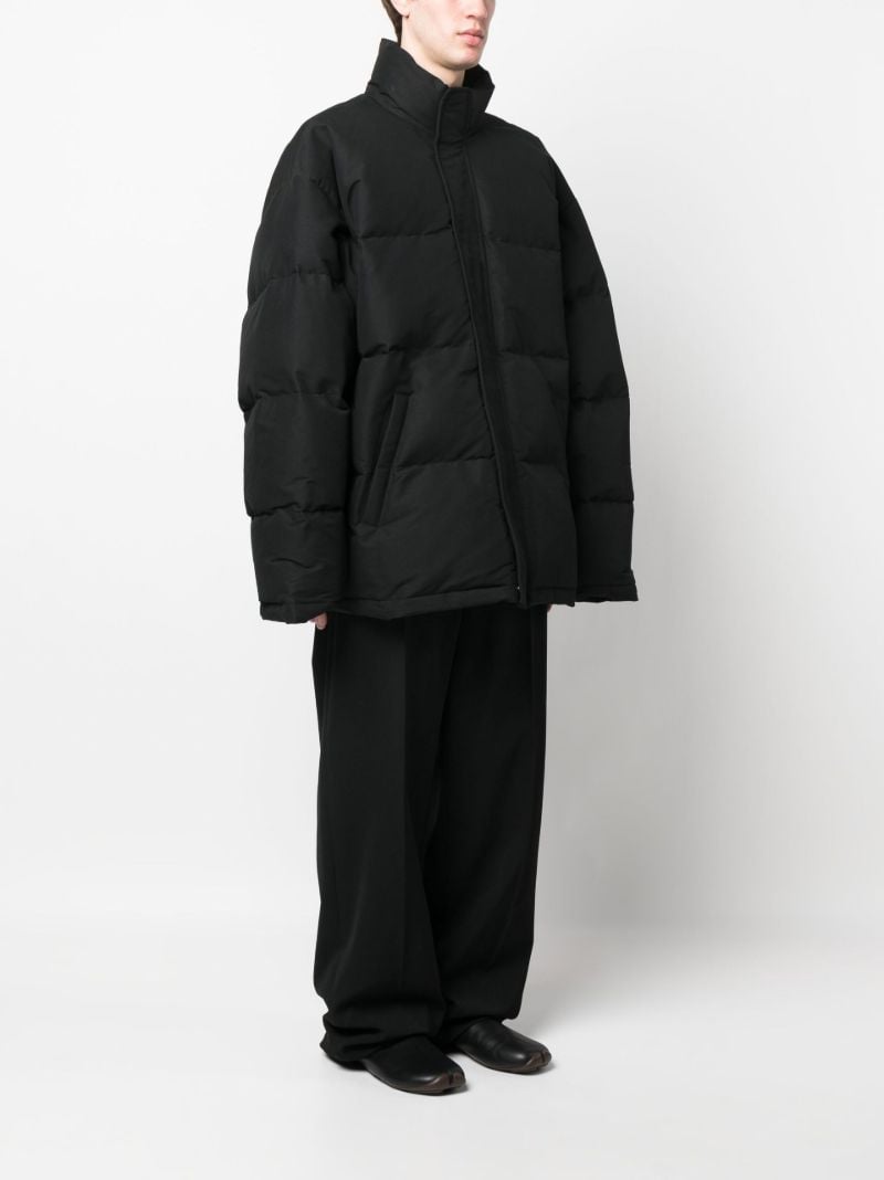 Black Zip-up Padded Jacket