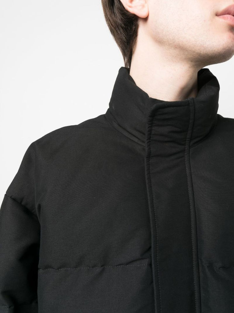 Black Zip-up Padded Jacket