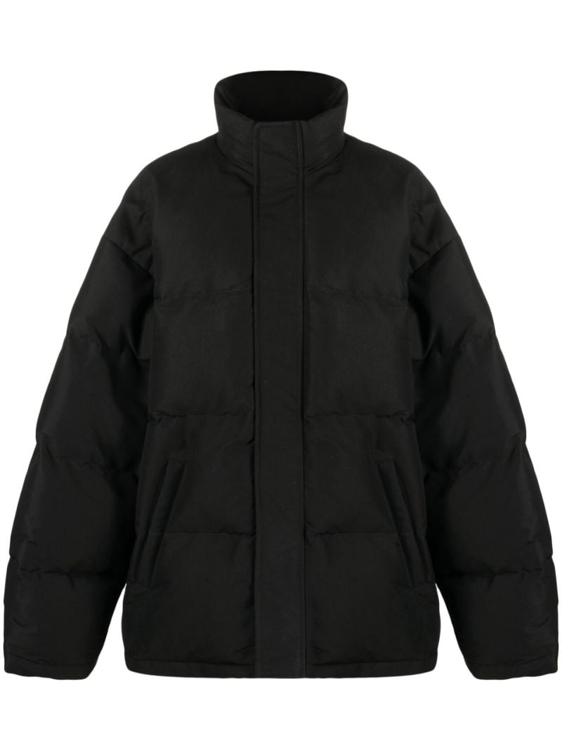 Black Zip-up Padded Jacket