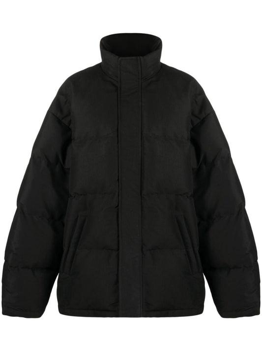 Black Zip-up Padded Jacket