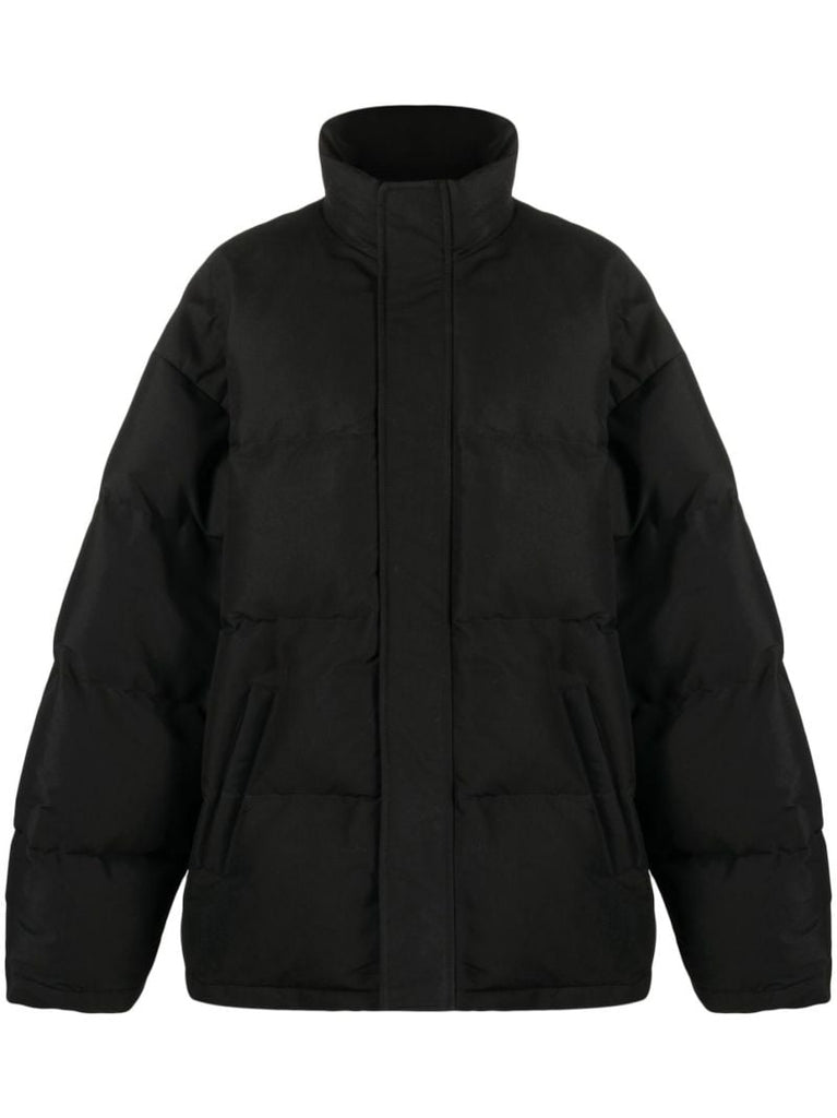 Black Zip-up Padded Jacket