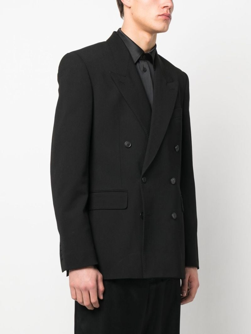 Black Double-breasted Blazer