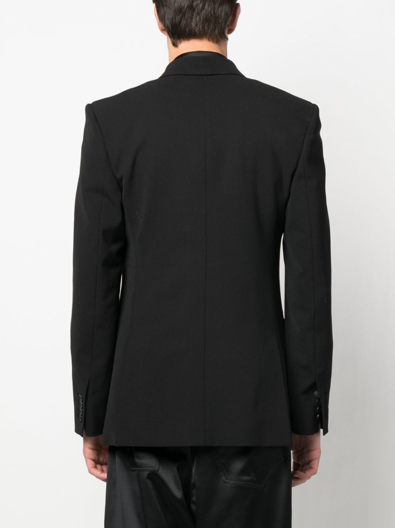 Black Double-breasted Blazer