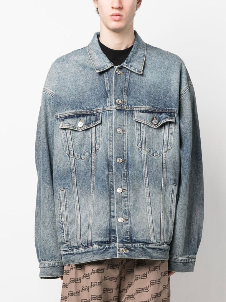 Blue Faded Denim Jacket