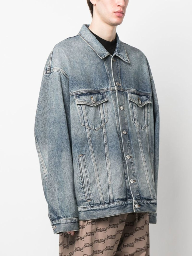 Blue Faded Denim Jacket