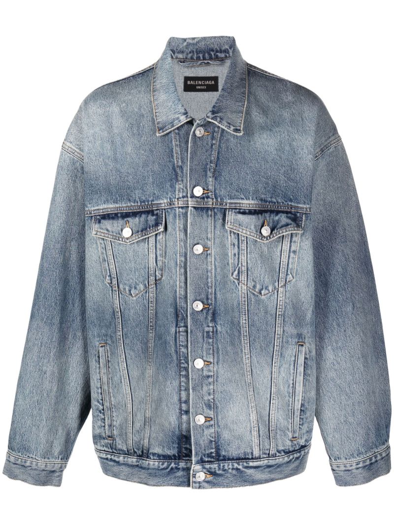 Blue Faded Denim Jacket
