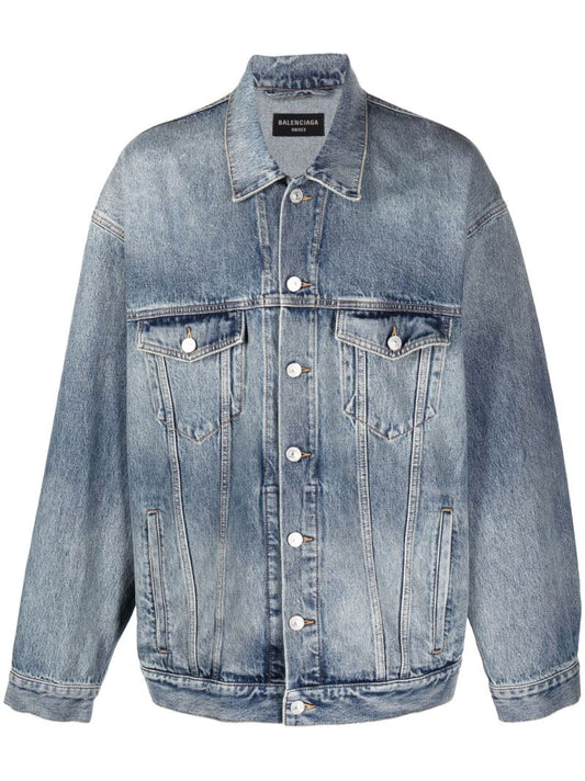 Blue Faded Denim Jacket