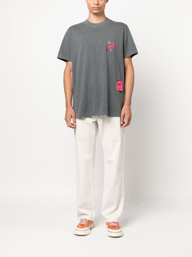 Grey Graphic Print T-shirt