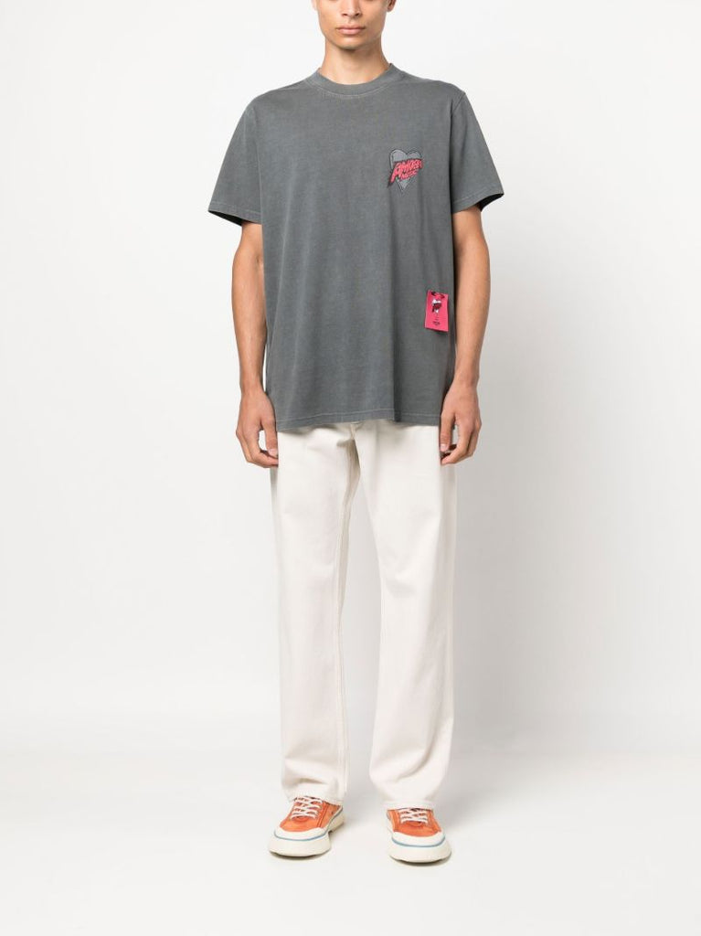 Grey Graphic Print T-shirt