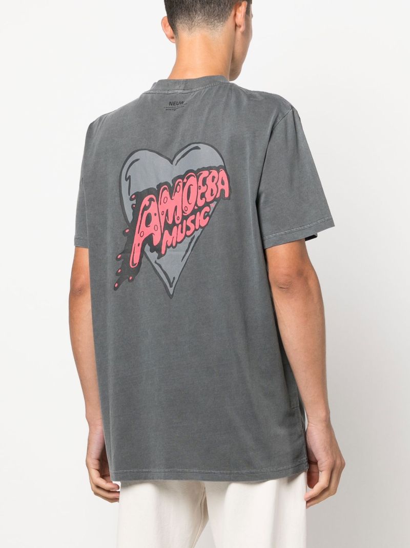 Grey Graphic Print T-shirt