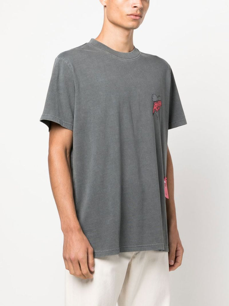 Grey Graphic Print T-shirt