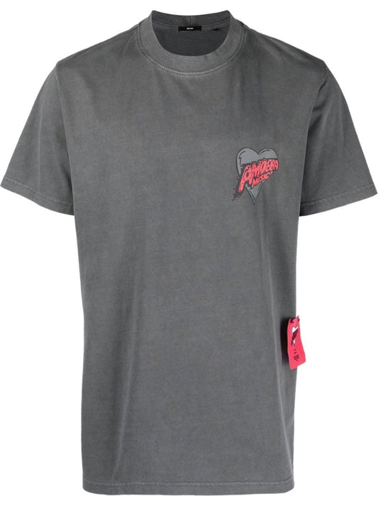 Grey Graphic Print T-shirt