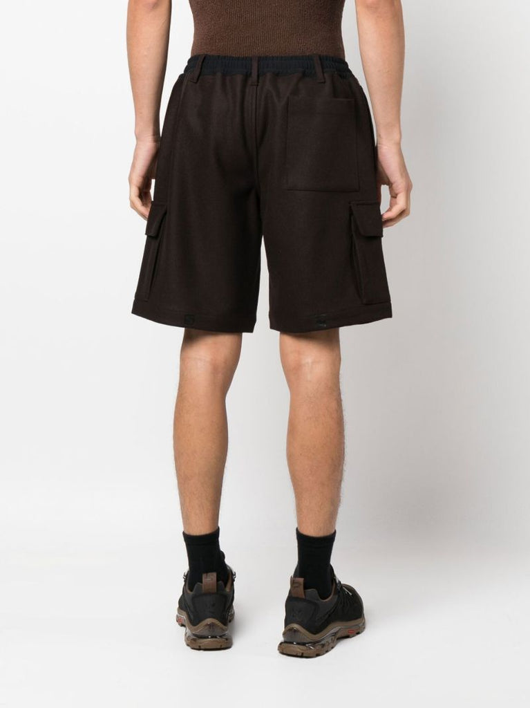 X Soloman Brown Panno Utility Shorts