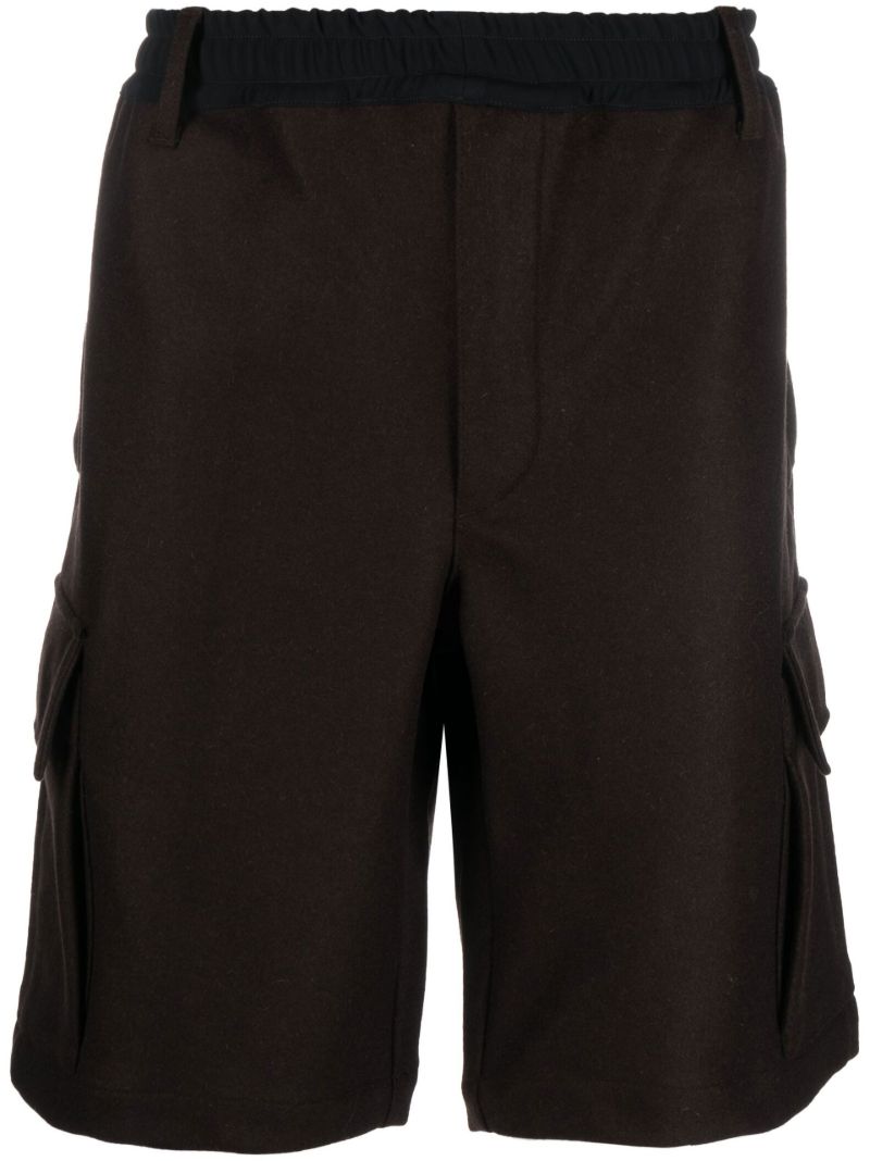 X Soloman Brown Panno Utility Shorts