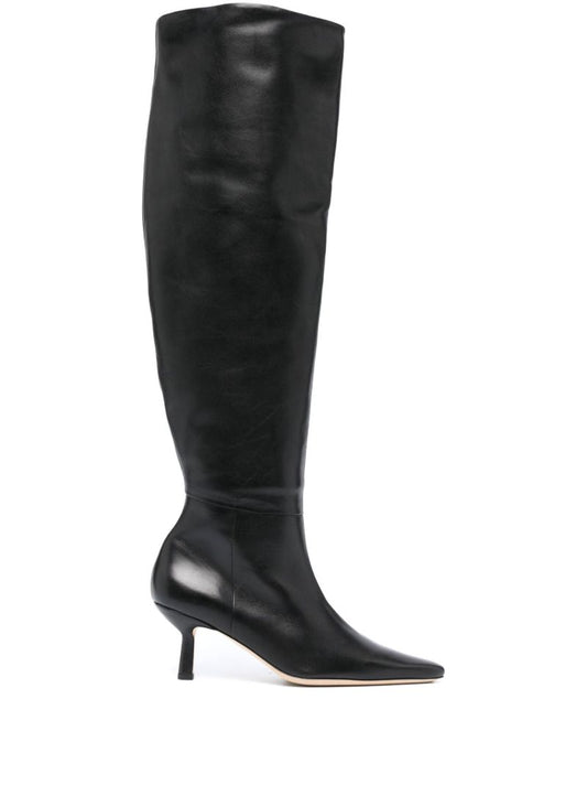 Black Meghan 75 Leather Boots