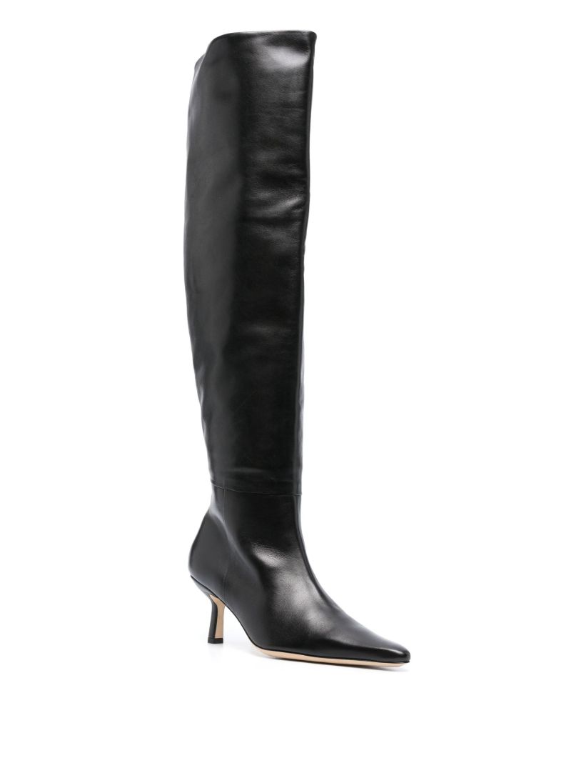 Black Meghan 75 Leather Boots