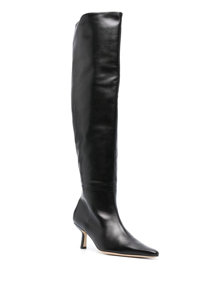 Black Meghan 75 Leather Boots