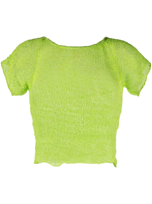 Green Frankie Sheer Linen T-shirt